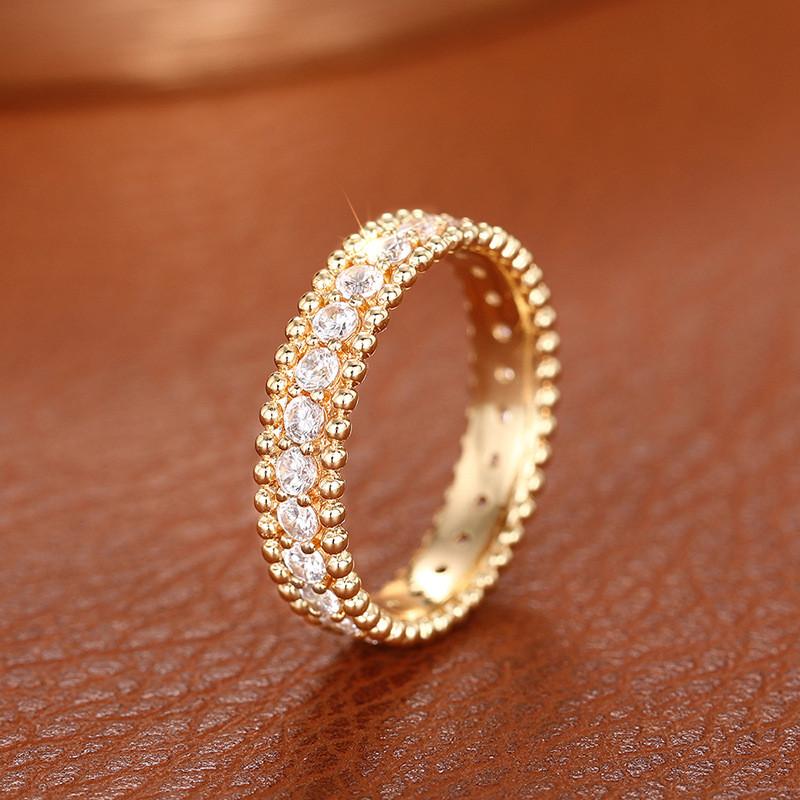 Sterling  Simple Rings for Women Shiny Single Row Cubic Zirconia Exquisite Finger Ring Charms Party Jewelry Gifts