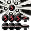 4 Stück 54mm Emblem Auto Radnabendeckel Felgenabdeckungen Dekoration für Mini Cooper S JCW John Cooper Works R55 R60 F56 F55 F54