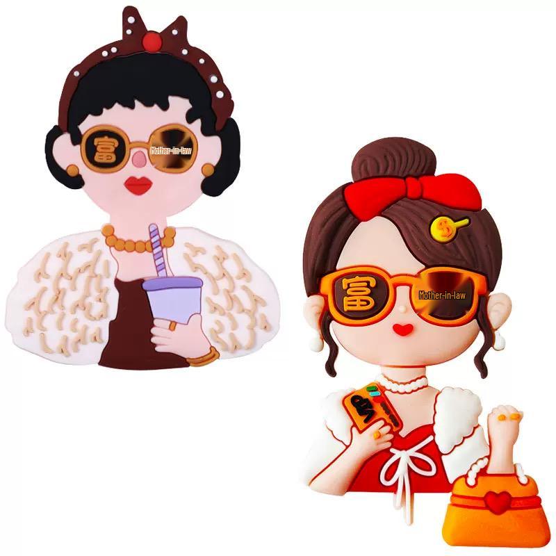 Mother's Day Cake Decor: Cute Mom & Bestie Ornaments - Internet Celebrity Duck Plug-in.