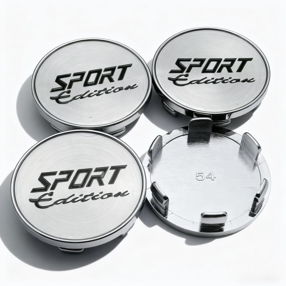 4pcs 54MM 49MM Car Wheel Center Caps With Sport Edition Logo Emblem Wheel Hubcaps Hub Center Dust Cover Replace Car Accessories