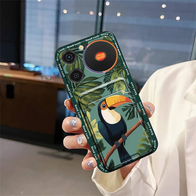 Back Cover Graffiti Phone Case For ZTE Nubia Music Anti-knock Fashion Design Cartoon Durable Card Bag Full Wrap TPU Cute