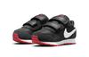 Nike MD Valiant Klettverschluss Niedrige Kleinkinderschuhe Schwarz Weiß Rot Säugling und Kleinkind CN8560-016