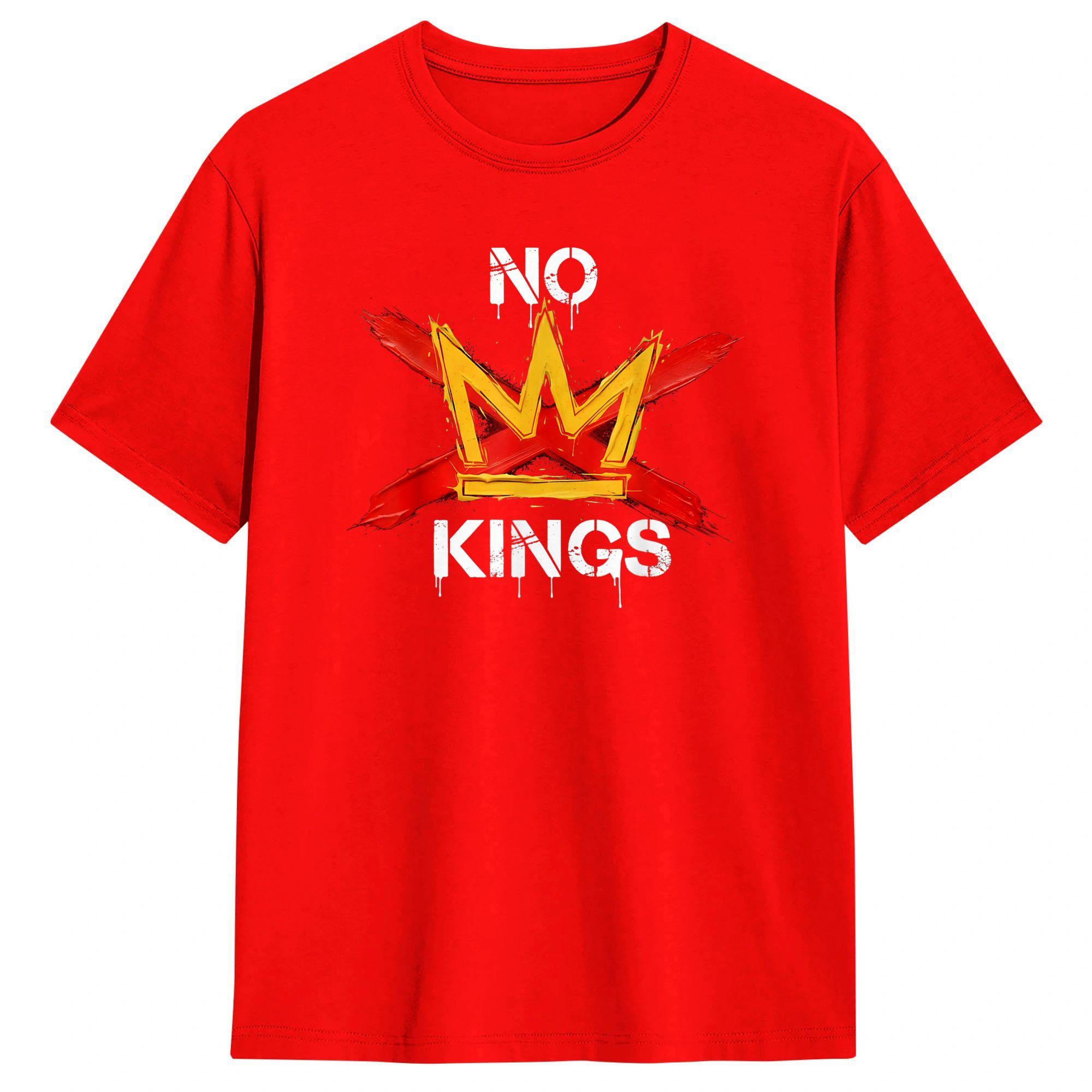 

No King Retro Vintage T Shirt Summer 100 Cotton TShirts For Unisex Harajuku Print Tee Shirt Short Sleeve Awesome Top Tees S