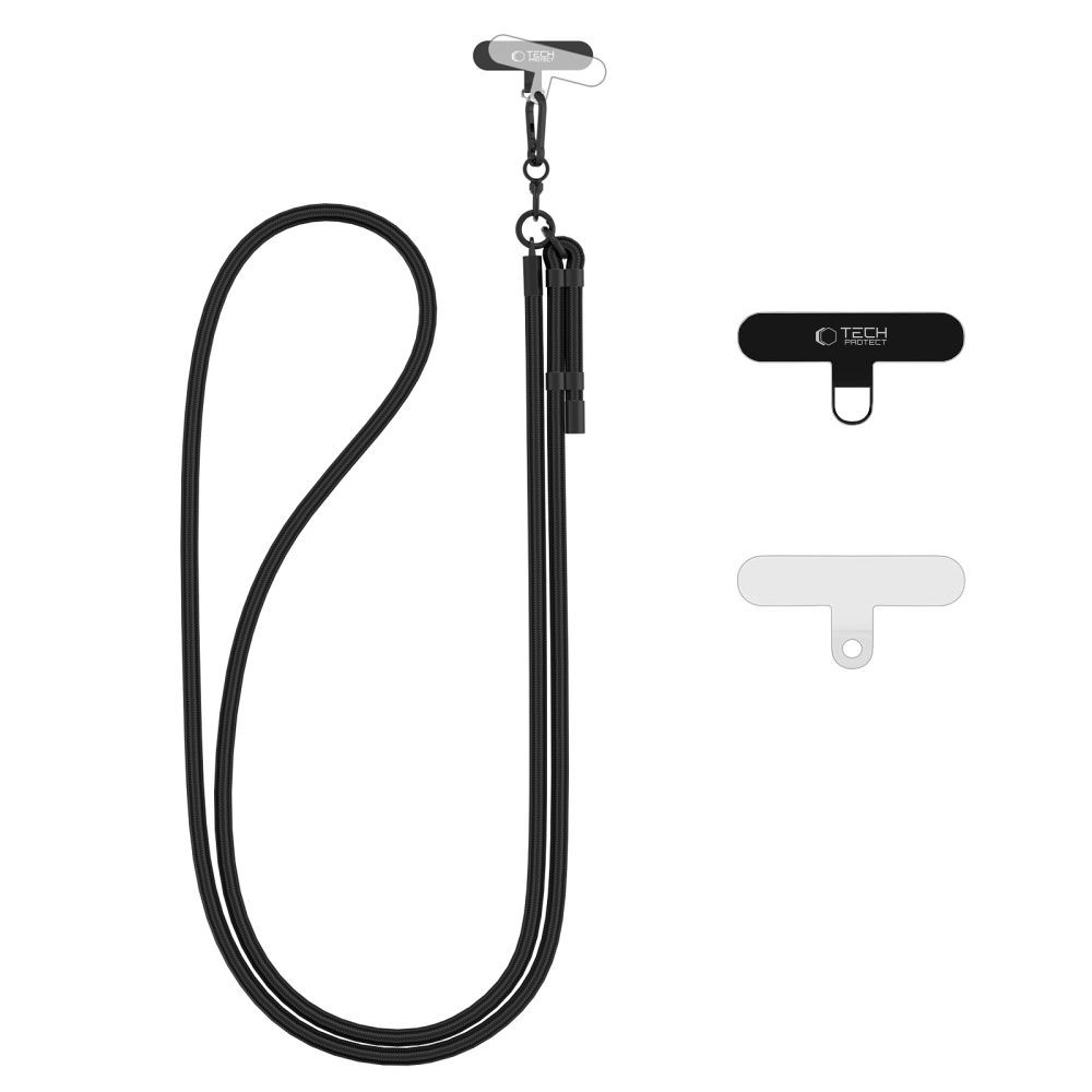 Tech-Protect C1S Rope Crossbody Strap Black/Black