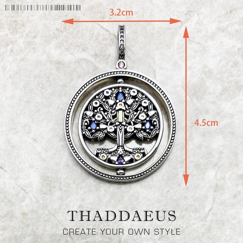 Amulet Magical Lucky Symbol Tree Flower Karma Whell Sun Bird Butterfly Pendants Jewelry 925 Silver Gift For Women Men