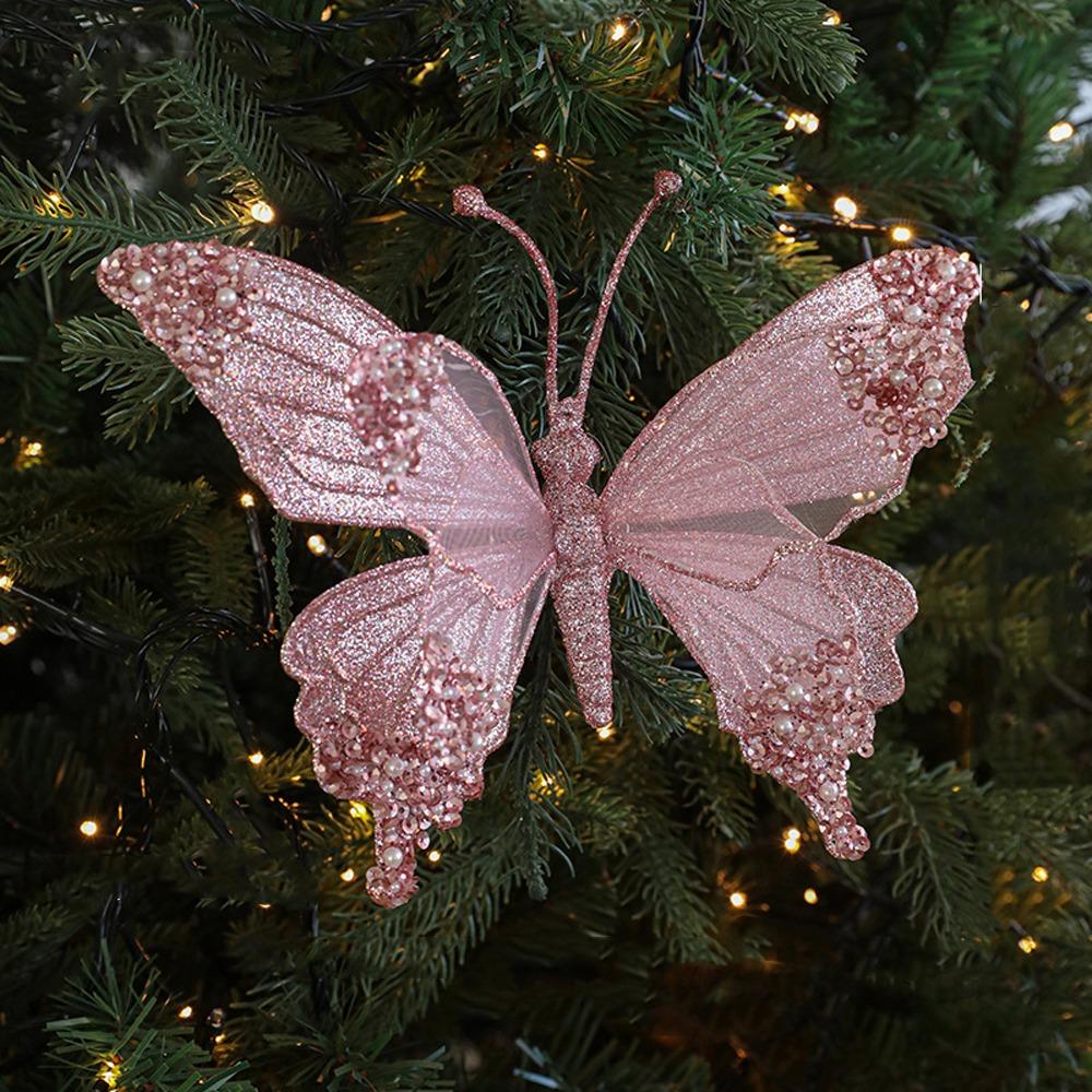 

with Clip Dragonfly Hanging Decoration Sparkling Christmas Tree Decorations Atmosphere Layout Style 2