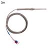 1/2/3/4/5m 50mm Probe K-Type Thermocouple Temperature Sensor Meter M8 Thread