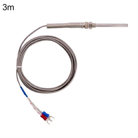 1/2/3/4/5m 50mm Probe K-Type Thermocouple Temperature Sensor Meter M8 Thread