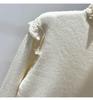 2025 Autumn Women's Apricot Lace Patchwork Knitted Sweater