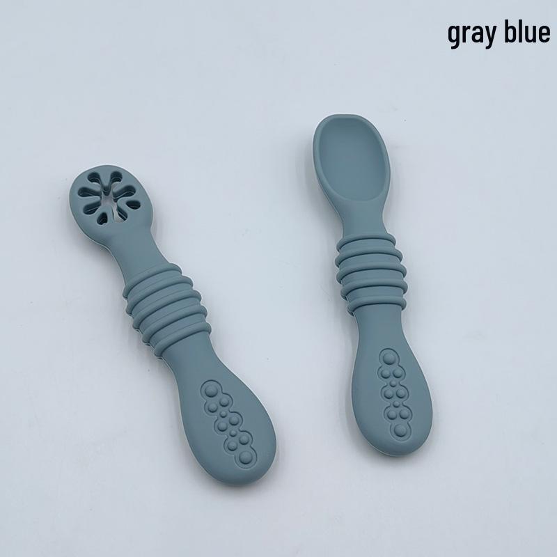 Baby Silicone Feeding Spoon Set for Training and Complementary Foods
