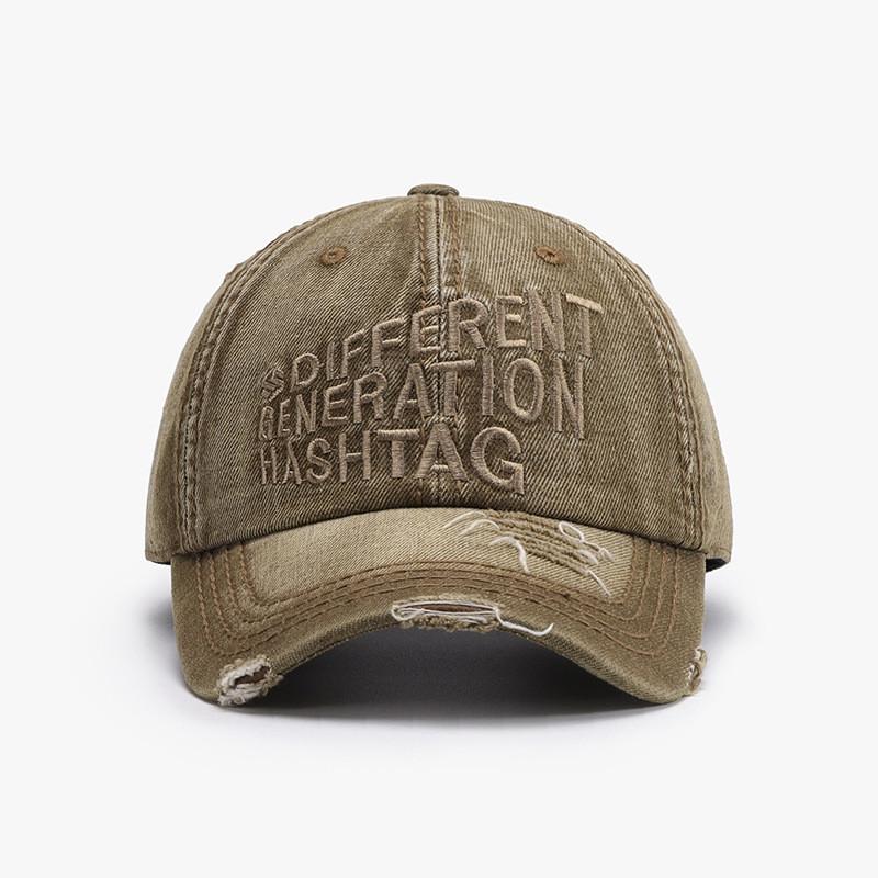 Spring Summer Womens Embroidered Cotton Baseball Cap With Sun Protection For Outdoor Activities