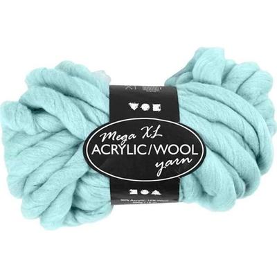 Mega XL Yarn Ball - Creotime - Turquoise - 90% Acrylic - 10% Wool - 300 Gr