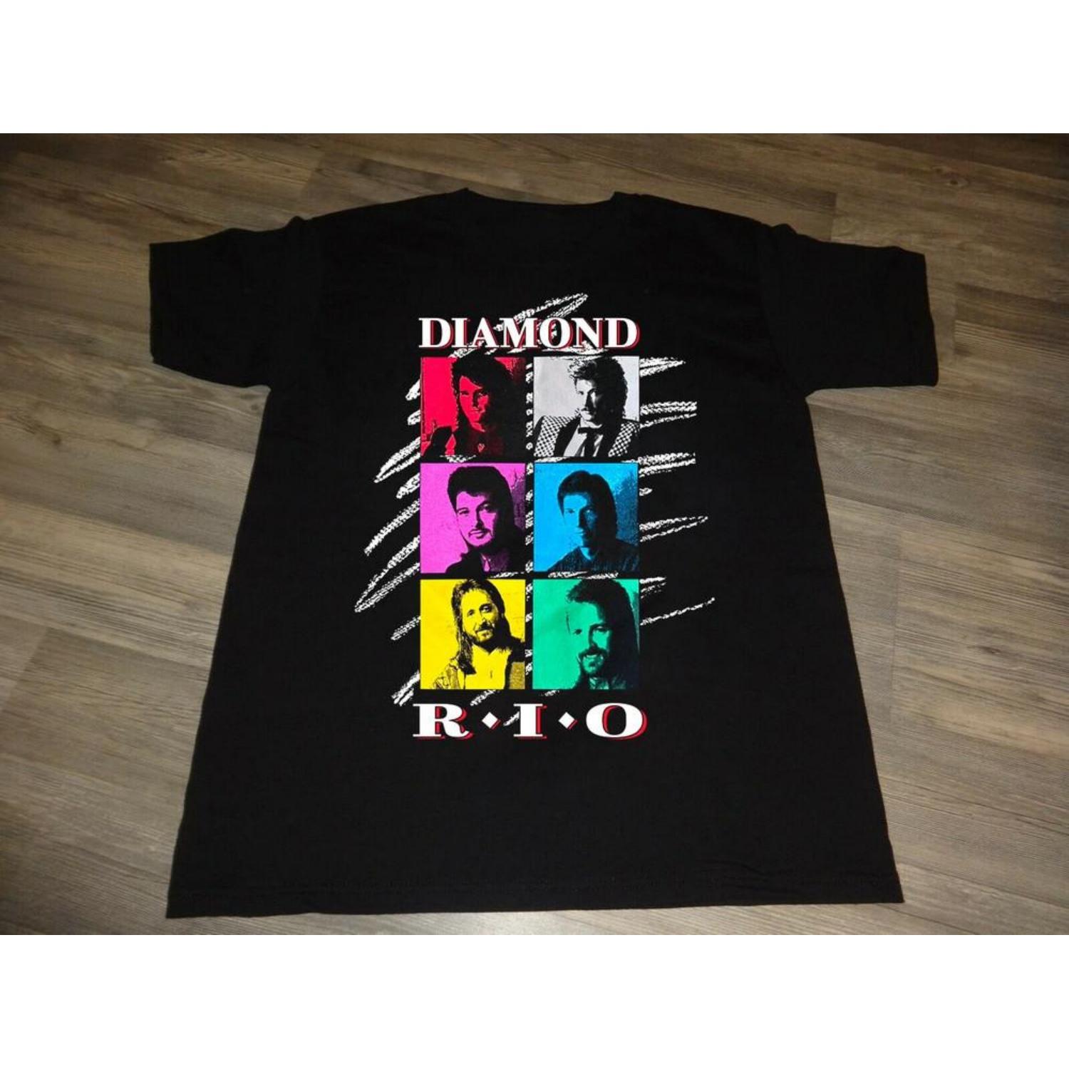 

NEW Diamond Rio Band In Tour Concert Heavy Cotton Black S-5XL T Shirt UR777 Unisex T-Shirt XXXXXL чорний