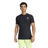 Adidas KWH35 Short Sleeve Tennis Freelift Black Size L Men's S/S T-Shirt, (JF8459),