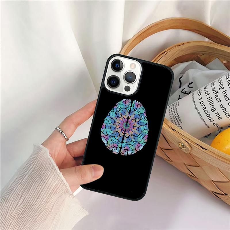 Vintage Anatomy Heart Cardiac Brain Nurse Phone Case For iPhone 17 Air 16 15 14 11 12 13 Pro MAX Plus Coque Cover