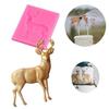 Christmas Deer Silicone Fondant Mould Kitchen DIY Cake Decor Chocolate Cookie Baking Decorating Mold