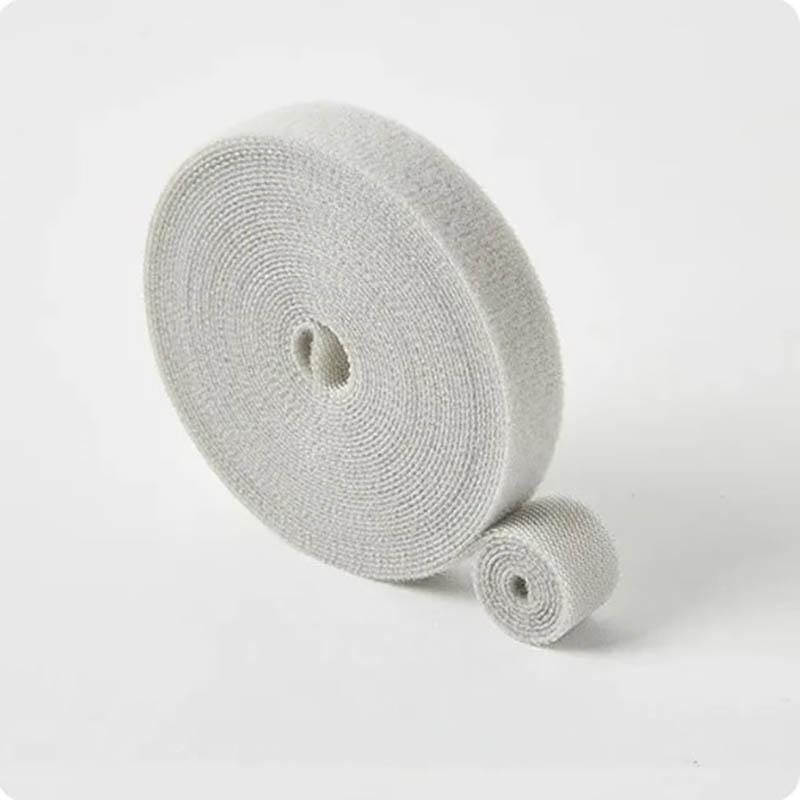 1 Rull Gjenbrukbart Festebånd Kabelbånd, Flerbruks Ledningsorganisator, Oppbevaring av Datamaskin- og TV-ledninger, Bånd for Datakabelhåndtering