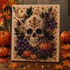 Fall Indoor Art Projects Halloween Faux Pearl DIY Kit, Spooky Cute 3D Beads Painting Crafts, Stress Relief Craft Activities Gothic Ghost Pumpkin