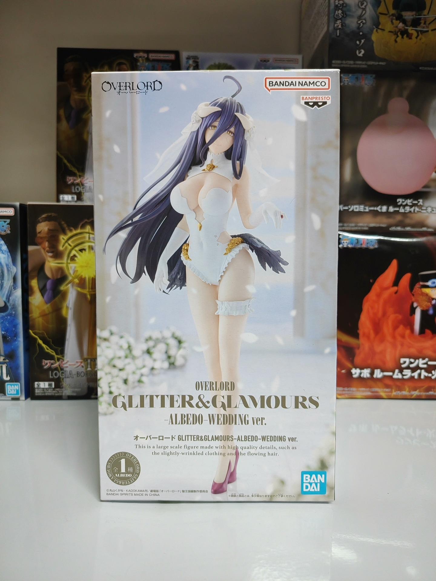 In Stock Authentic Banpresto Glitter & Glamours Overlord Albedo Wedding Ver. Prize Figure Fashion Trendy Collectible