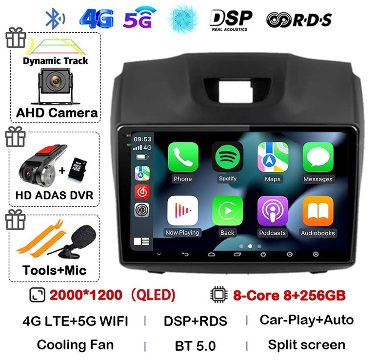 Android 14 Carplay Auto Car Radio For Chevrolet Holden S10 TRAILBLAZER COLORADO ISUZU DMAX GPS Multimedia Stereo Video Player 4G