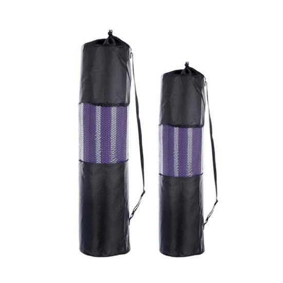 Yoga Pilates Mat Bag Adjustable Mesh Polyester Adjustable Strap Compressed Pouch