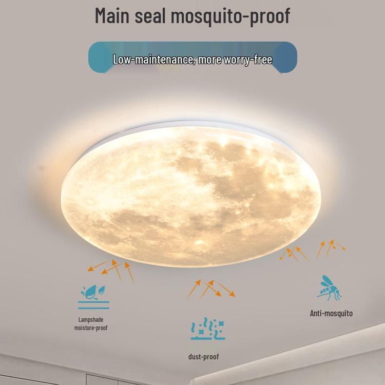 2025 Modern Minimalist LED Moon Ceiling Light for Master Bedroom