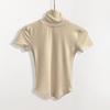 Korean Dongdaemun Sexy Spicy High Neck Slimming T-shirt