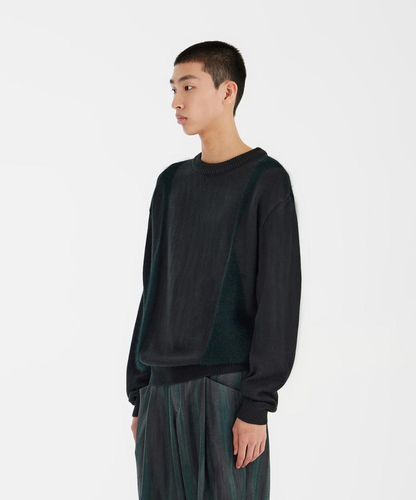 YOUTH Curved Angora Knit - Deep Green
