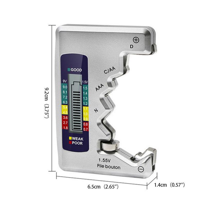 Tester batteria LCD digitale universale CDN Aa Ce 9V 1.5V Aaa Button