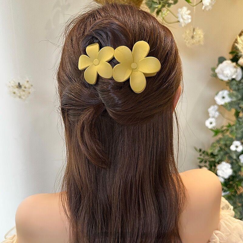 Agrafe pentru gheare de păr cu flori cu farmec de modă Agrafe de păr acrilice pentru femei, fete, accesorii de păr