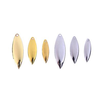 50 Adet Willow Spinner Bıçakları Pürüzsüz Bitiş, Kendin Yap Spinner Yem Balıkçılık Yemleri