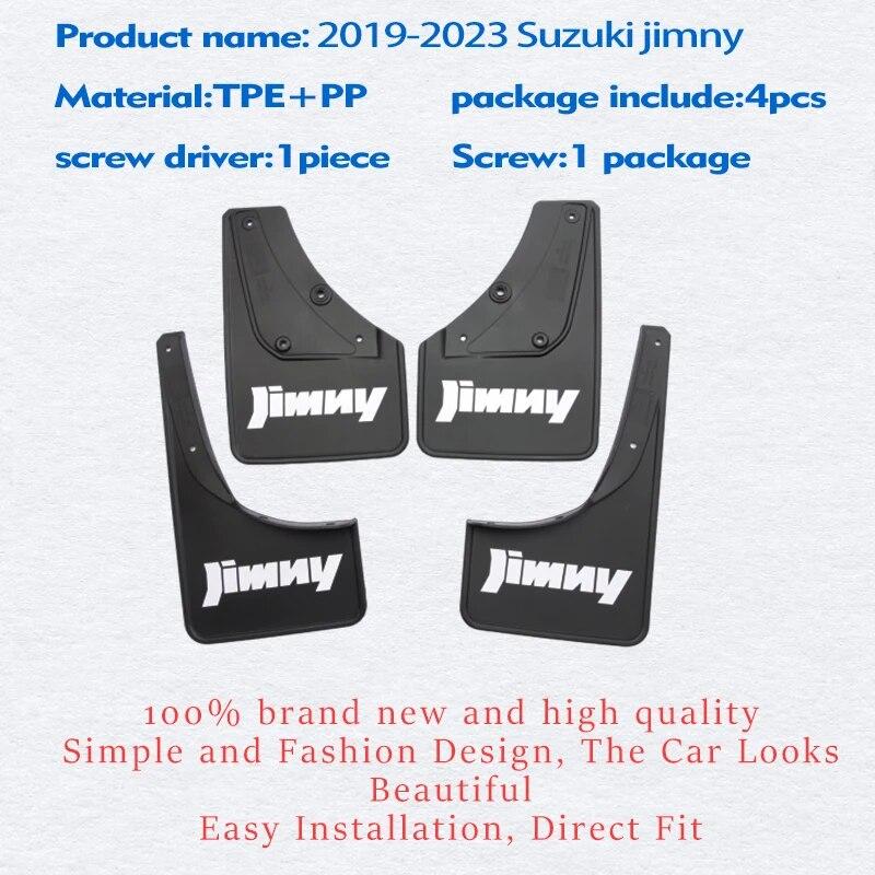 

-2023 ДЛЯ Suzuki Jimny JB64 JB74 брызговик крыло брызговики брызговики автомобильные аксессуары брызговики передние и задние 4 шт.
