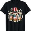 Beer American Flag Usa Th Of July Party Drinking T Shirt