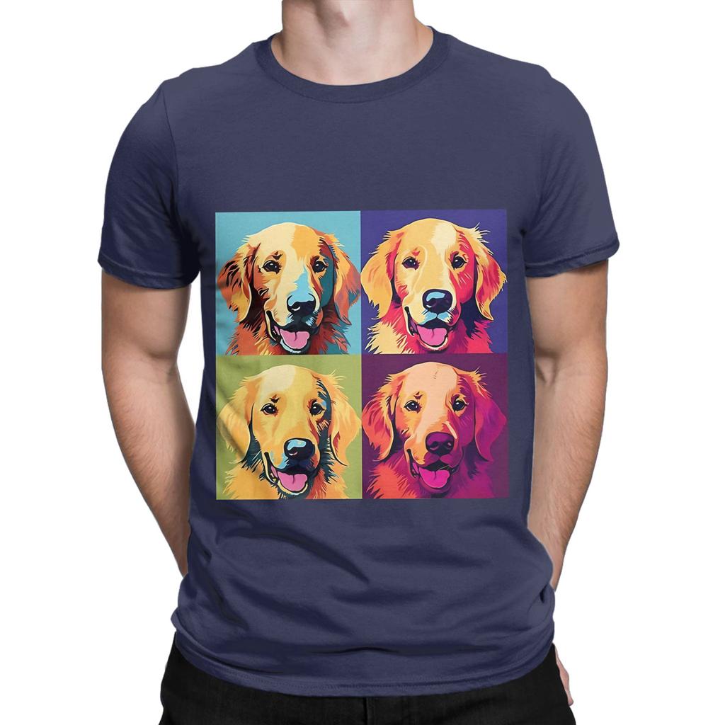 art golden retriever dog Novelty 100 Cotton TShirt gloden retirever Tees Tops For Unisex