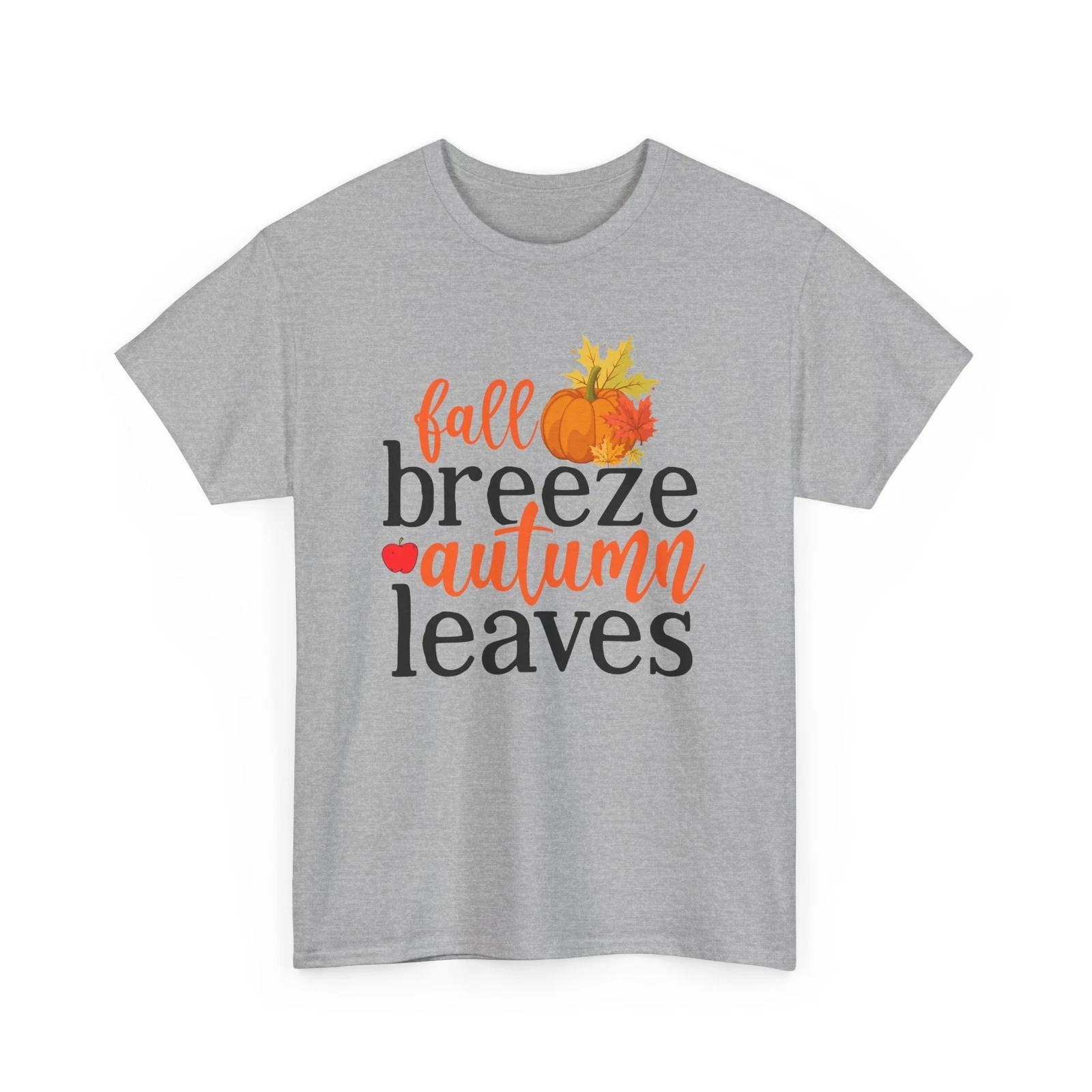 Fall Aesthetic T-Shirt | Autumn Leaves Pumpkin | Fall Breeze Autumn Leaves M