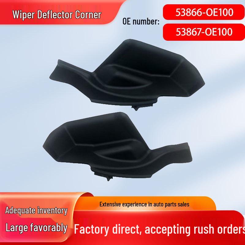 

21-24 Highlander Front Fender Wiper Deflector Glass Corner Trim Left Side