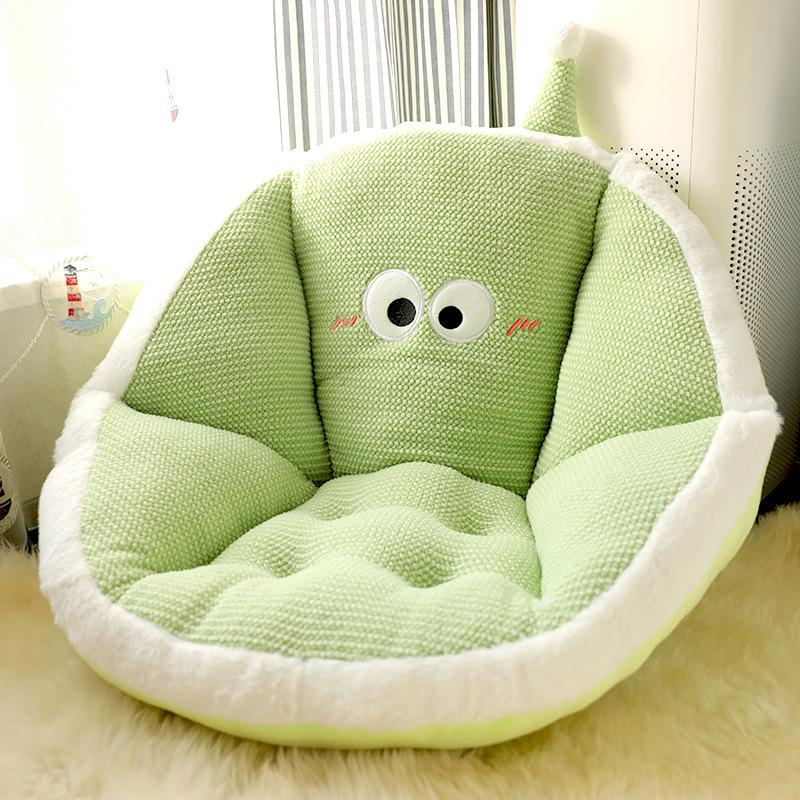 Cartoon Backrest Cushion Ergonomic Rush Cushion for Long Sitting Thick Soft Cushion Children Sofa for Bay Window