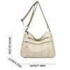 Fashi Soft Leather Crossbody Bags for Women 2026 Casual Female Multi Pocket Messenger Bags Retro Handbags Ladies Shoulder Bags