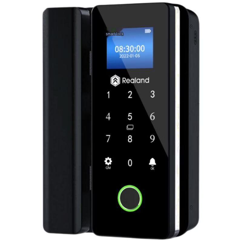 Realand ZD708 Glass Door Smart Fingerprint Lock CN plug (adapter included)