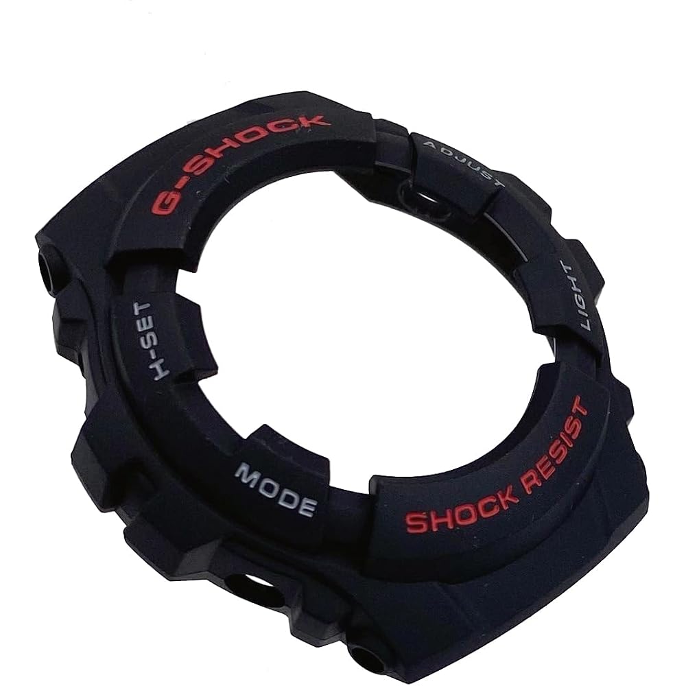 Bezel cover for Casio G-Shock, genuine replacement part, G100 G101, black, G100-1, G101-1, modern.
