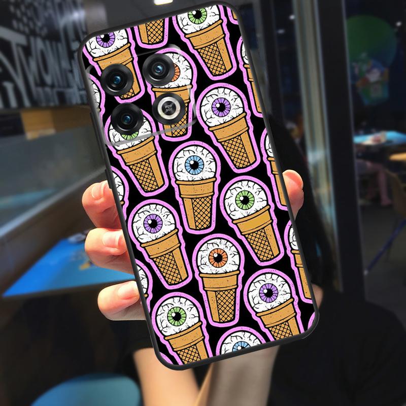 Crazy Eyeball Pattern Funda For OnePlus 13 12 R 11 9 10 Pro 8T 9RT 10T OnePlus Nord 4 CE 2 3 Lite N30 N20 Case