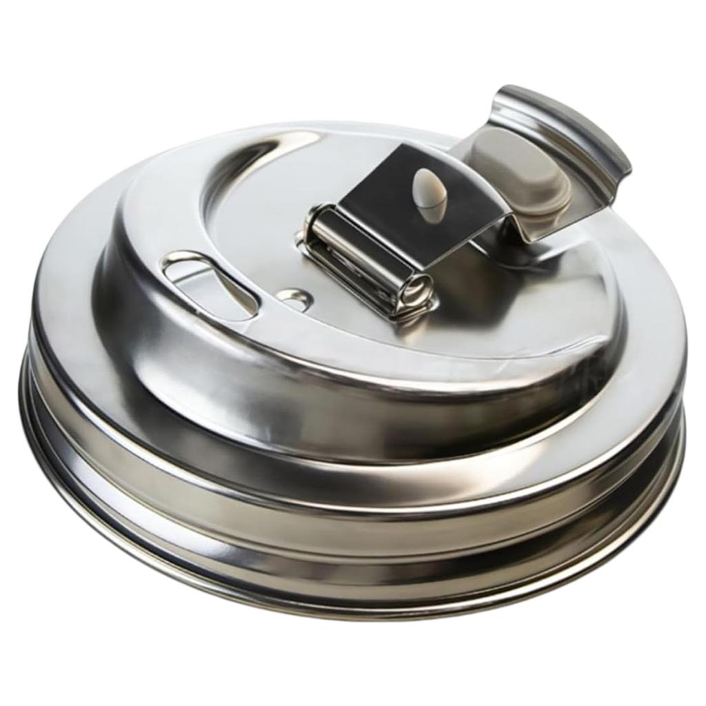 Mason Jars Metal Shaker Lids Leak Proof Wide Mouth Mason Jar Sip Lid Airtight Jar Cap Cover for Brewing Fruit Fermenting Drinks