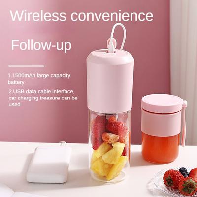 Mixeur portable de voyage avec tasse et chargement USB, mini presse-agrumes sans fil, milkshake aux fruits, machine à jus rapide