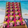 Pop Art A-Andy W-Warhol-S Ručník Sportovní Rychleschnoucí Cestovní Kempingové Vybavení Pískuvzdorný Měkký Lehký Velký Plážový Ručník