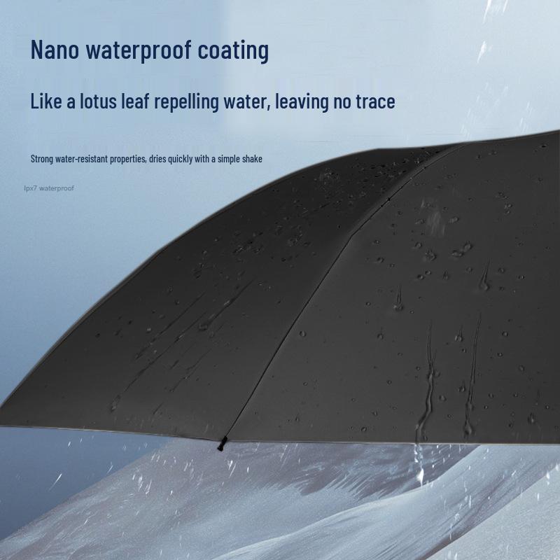 Large Automatic Folding Umbrella for Men & Women - Dual-Use Sun & Rain Protection with UV Sunshade