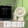 OEING Portable Rechargeable Clip-on Desk Fan with Night Light