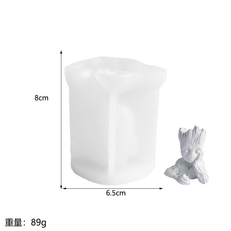 3D Big Tree Candle Silicone Mold DIY Handmade Groot Scented Candles Plaster Model Tool for Creative Home Crafting