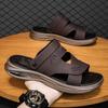 Sandals 2025 New Summer Outer Wear Men's Beach Shoes Breathable Soft Sole Driving Men's Shoes Non-slip