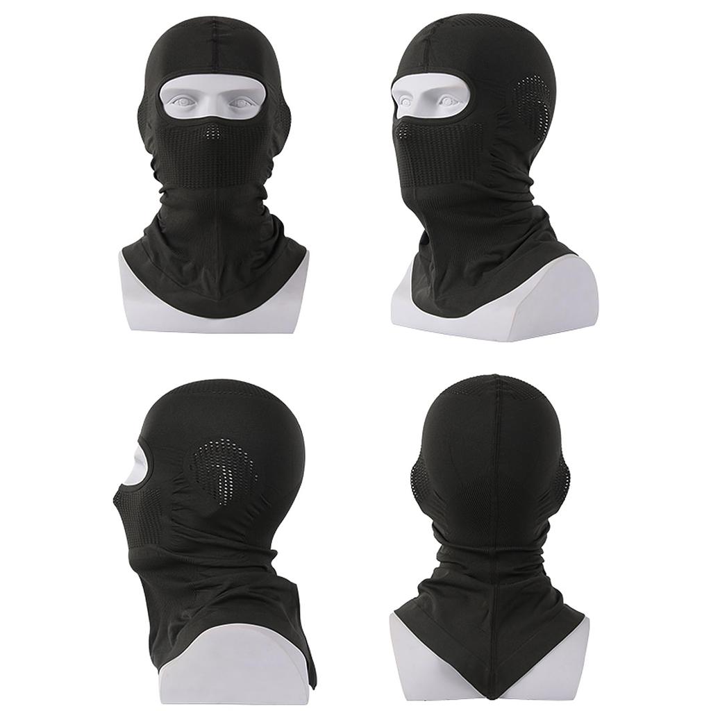 SoeKewo Summer Mesh Face Mask with Cooling Neck Stretch for Unisex Balaclava, Guard, Balaclava, Sweat-Wicking, Quick-Drying, Breathable, Cycling,