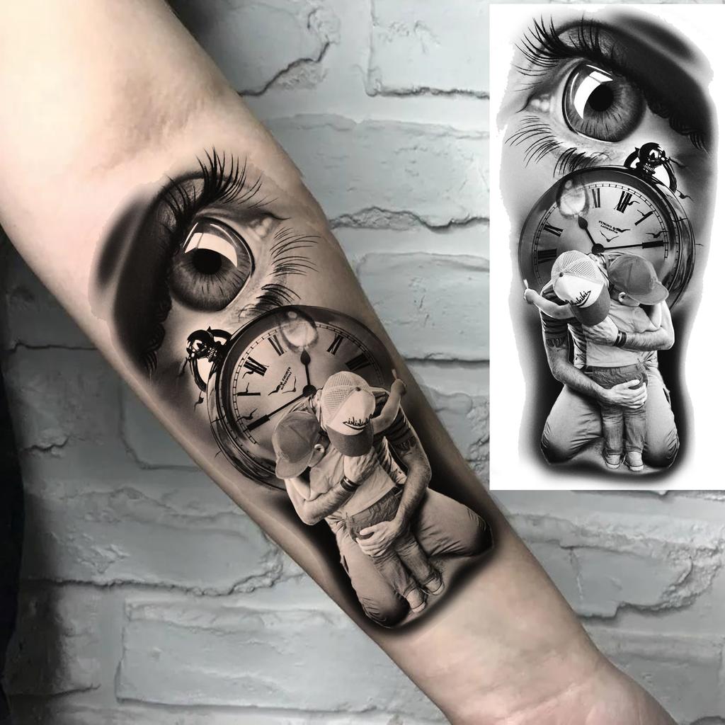 1 lapelis Realistiški Jėzaus Šventosios Motinos Maldos Laikini Tatuiruotės Vyrams Moterims Suaugusiems Ilgai Išliekančios Vandeniui Atsparios Laikinos Netikros Tatuiruotės Lipdukas